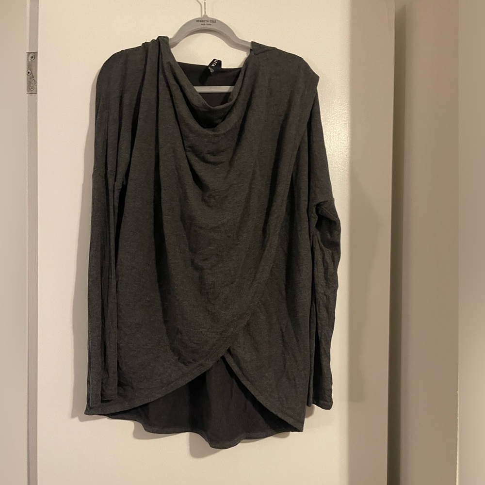 Woman’s Athleta Purana Wrap Cross Over Sweatshirt Size M